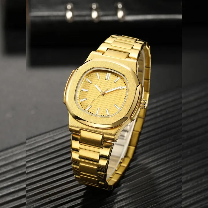 Quartz Movement Stainless Steel Chain Watch