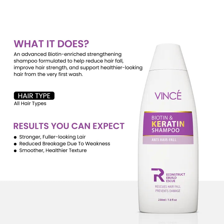 VINCE Biotin & Keratin Shampoo
